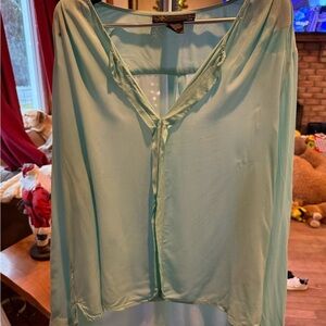 Kardashian Kollection Light Blue Top